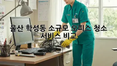 울산 학성동 소규모 오피스 청소 서비스 비교